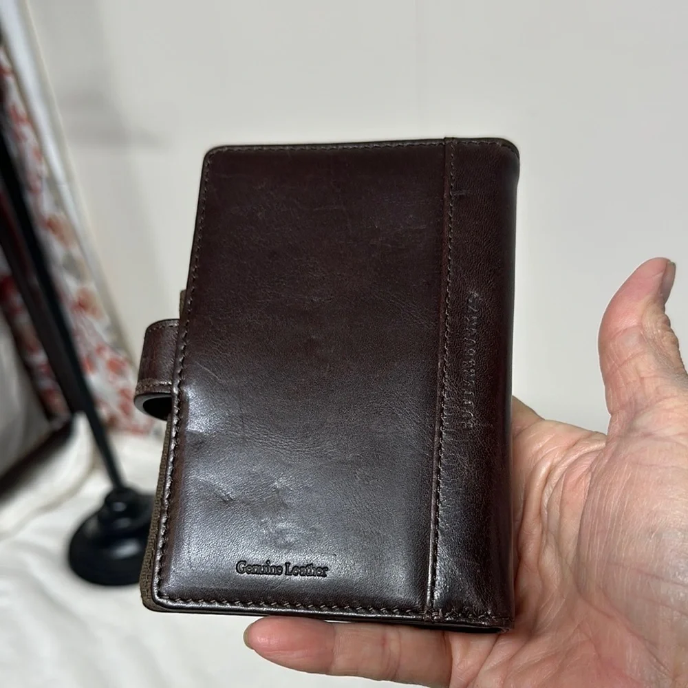 Vintage Cutter & Buck Dark Brown Leather notepad
